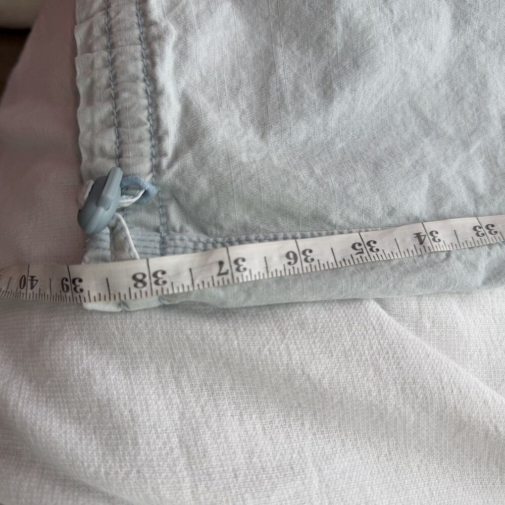 American Eagle Women’s Light Blue Cargo Pants Straight Leg Stretch Pockets 8R - Picture 8 of 9